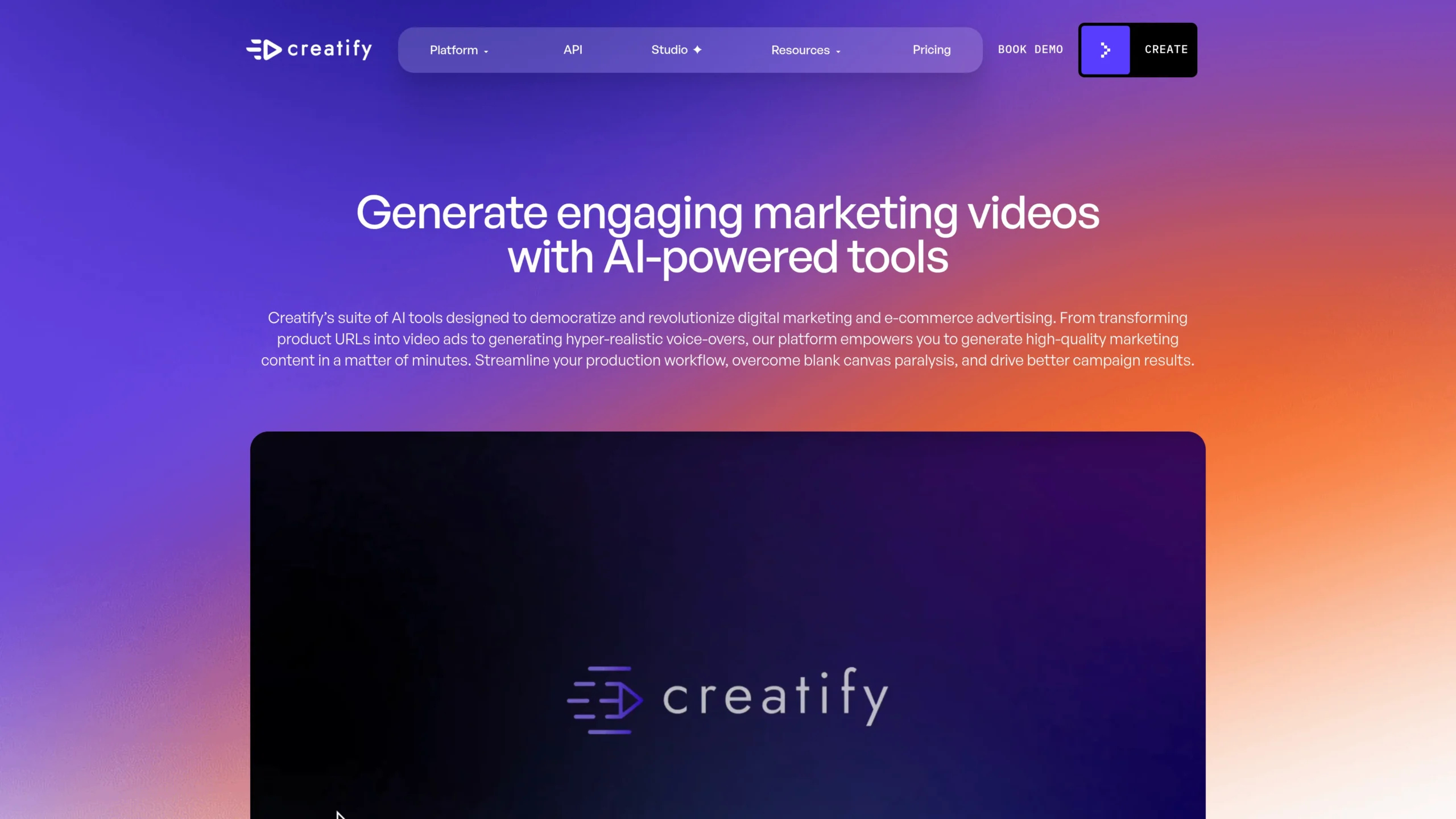 Creatify AI Interface