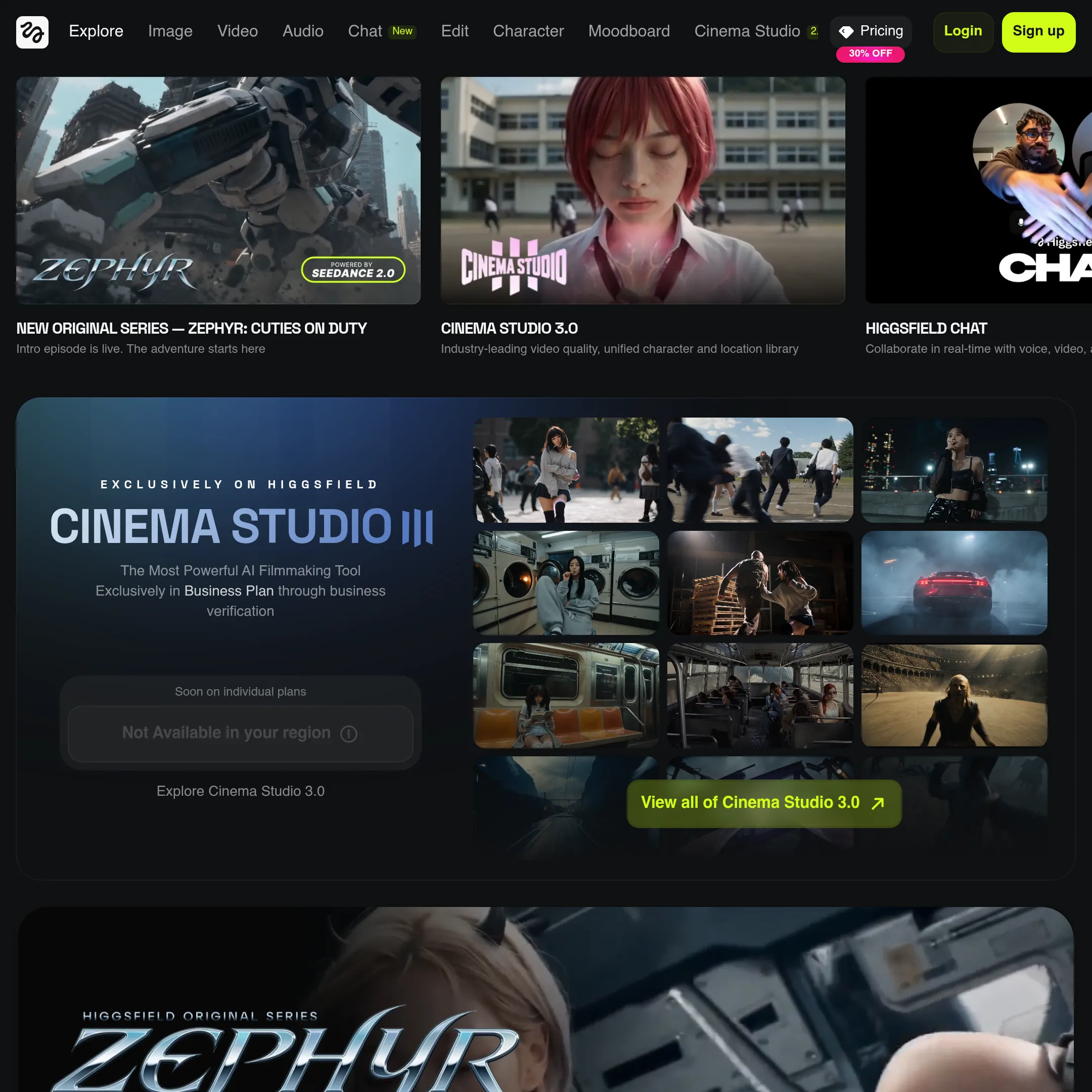 Higgsfield AI Dashboard