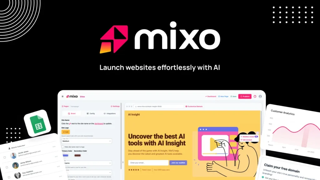Mixo Review 2026: A website in 60 seconds